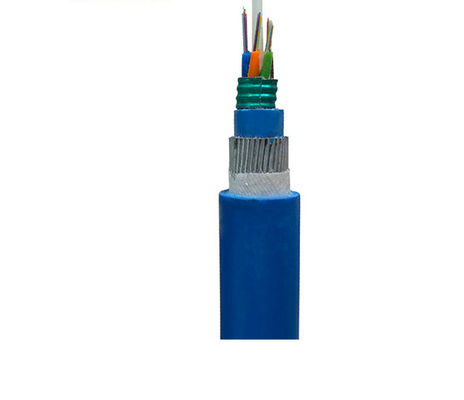 Offshore Fiber Optic Flame Retardant Cable Direct Buried Single Mode 4 Core Long Life