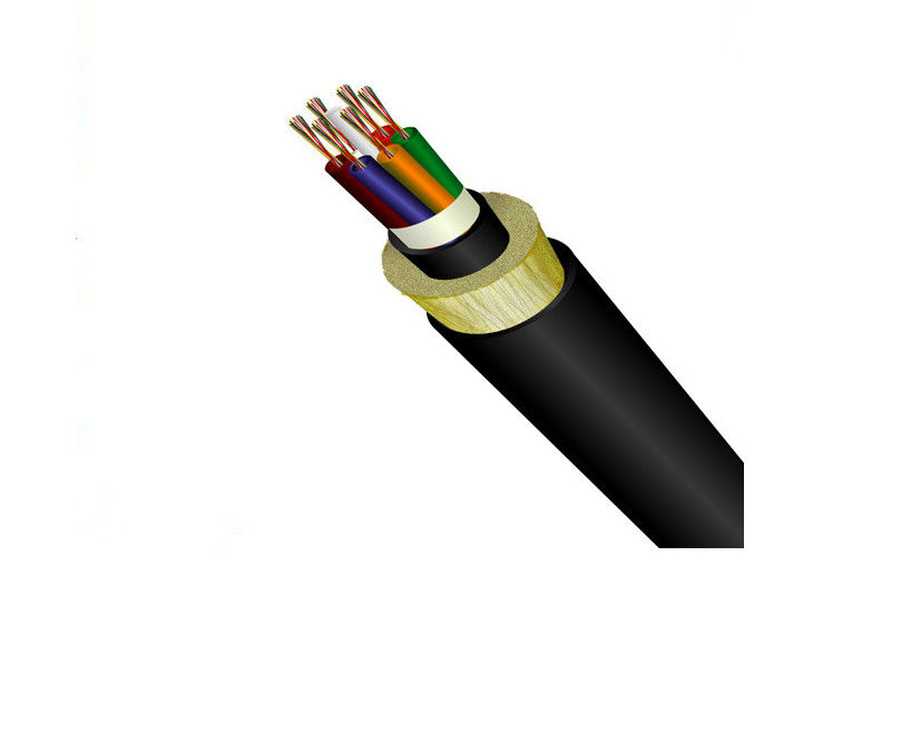 Single Strand Fiber Optic Underground Armored Cable 6 Core 12 Core 24 Core