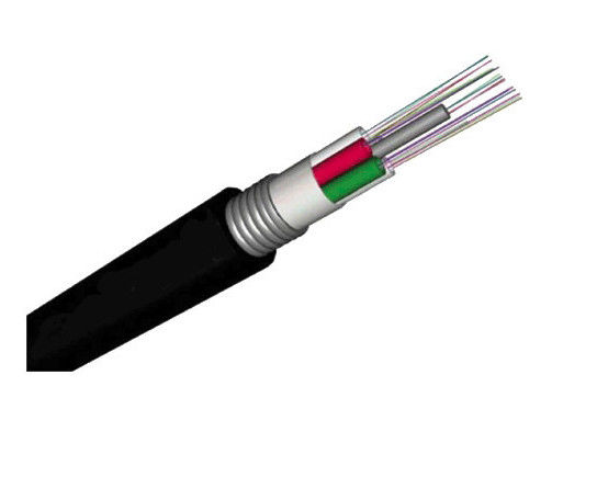 GYTA Non Metallic Fiber Optic Cable PE Jacket Steel Armored Central Strength Member