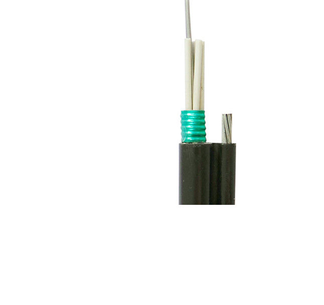 2 Core Custom Fiber Optic Cable Aerial Self Supporting Outdoor Single Mode Fibre 2 Km Per Roll